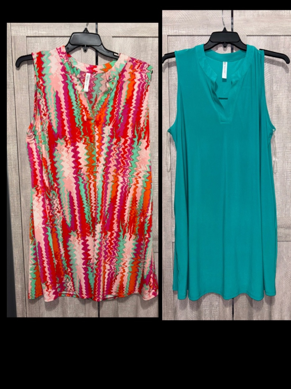 Set of 2 Dear Scarlett Sleeveless Wrinkle Free Lizzy Dresses 2X